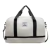 Oxford Travel Gym Duffel with Bottom Shoe Pocket White color SKU reference