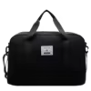 Oxford Travel Gym Duffel with Bottom Shoe Pocket Black color SKU reference