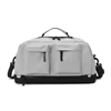 Nylon Gym & Travel Bag with Shoe Compartment Gray color SKU reference