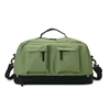 Nylon Gym & Travel Bag with Shoe Compartment Green color SKU reference