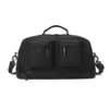 Nylon Gym & Travel Bag with Shoe Compartment Black color SKU reference