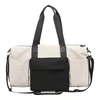 Nylon Gym Duffel with Shoe Compartment White color SKU reference
