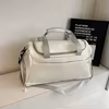 Nylon Dry-Wet Gym Bag with Independent Shoe Compartment Beige color SKU reference