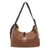 27L Oxford Crossbody Travel Bag with Adjustable Strap Brown color SKU reference