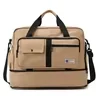 Expandable Nylon Travel Duffel with Shoe Storage Khaki color SKU reference