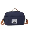 Oxford Shoulder Bag with Expandable Front Pocket Blue color SKU reference