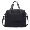 Foldable Expandable Oxford Duffel with Shoe Compartment Black color SKU reference