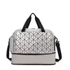 Expandable Oxford Travel Duffel with Dry-Wet Storage Light Gray color SKU reference