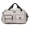 Oxford Gym Duffel with Shoe Compartment and Hidden Pocket White color SKU reference