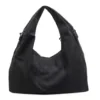 26L Polyester Shoulder Tote with Anti-Theft Pocket Black color SKU reference