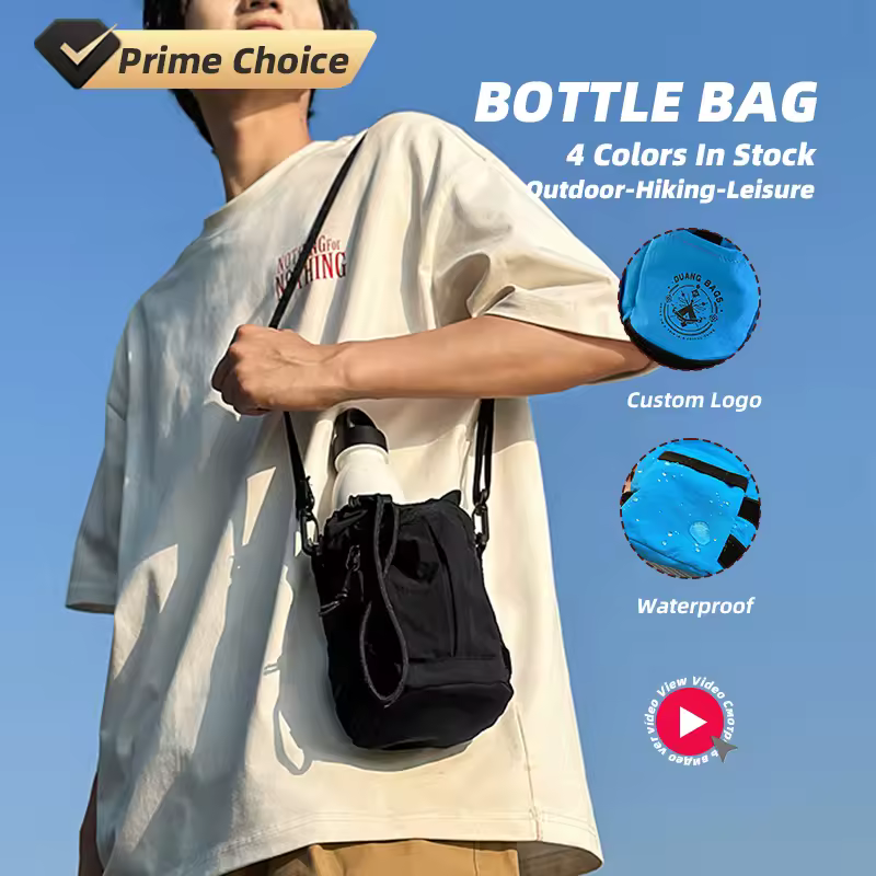 Drawstring Phone & Water Bottle Crossbody Bag product reference image