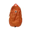 Checkered Nylon Outdoor Backpack with Internal Compartment Orange color SKU reference
