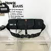 Expandable Oxford Waist & Chest Bag with Magnetic Buckle Black color SKU reference