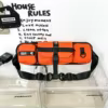 Expandable Oxford Waist & Chest Bag with Magnetic Buckle Orange color SKU reference