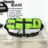 Expandable Oxford Waist & Chest Bag with Magnetic Buckle Light green color SKU reference