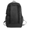 Checkered Nylon Hiking & School Backpack Black color SKU reference