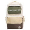 Color-Block Nylon School & Travel Backpack White color SKU reference
