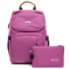Oxford Diaper Backpack with Built-in Organizer Pouch Purple color SKU reference