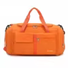 Foldable Oxford Sport Backpack with Wet-Dry Pocket Orange color SKU reference