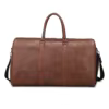 PU Travel Duffel with Wet-Dry and Shoe Storage Light brown color SKU reference