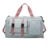 Oxford Sports Duffel with Wet-Dry Pocket and Shoe Compartment Light green color SKU reference