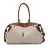 Canvas Short-Trip Duffel with Front Utility Pocket Brown color SKU reference
