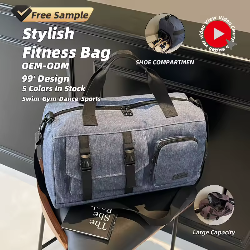 Oxford Travel Duffel with Front and Multi-Pocket Storage product reference image