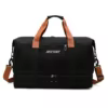 Sports Travel Tote with Yoga Mat Strap and Shoe Storage Black color SKU reference