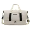 Sports Travel Tote with Yoga Mat Strap and Shoe Storage White color SKU reference