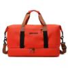 Sports Travel Tote with Yoga Mat Strap and Shoe Storage Orange color SKU reference