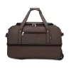 Three-Size Oxford Rolling Travel Backpack with Laptop Sleeve Brown · reference 3 color SKU reference