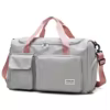 Oxford Travel Duffel with Shoe and Wet-Dry Compartments Gray color SKU reference