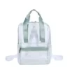 10L Clear PVC School Backpack with Adjustable Straps Mint trim color SKU reference