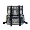 14L Clear PVC Backpack with Reinforced Strap Stitching SKU option 01 color SKU reference