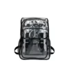 18L Heavy-Duty Clear PVC Stadium Backpack Black color SKU reference