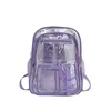 17L Clear PVC Stadium Backpack for Custom Logo Programs Purple color SKU reference