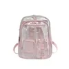 17L Clear PVC Stadium Backpack for Custom Logo Programs Pink color SKU reference