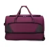 Oxford Rolling Travel Duffel with Two-Way Zipper Purple · reference 1 color SKU reference
