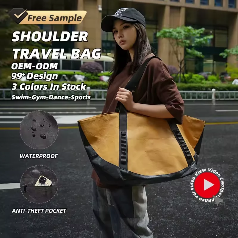 45L DuPont Paper-Fabric Tote with Zipper and Snap Detail product reference image