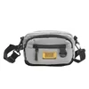 1.5L Nylon Geometric Crossbody Sling Bag Gray color SKU reference