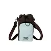 1.6L Nylon Mini Crossbody Waist Bag Dark brown color SKU reference