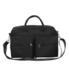Nylon Multi-Pocket Crossbody Travel Bag Black color SKU reference