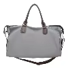 Nylon Sports Tote with Rivet Details Gray color SKU reference