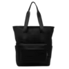 Nylon Everyday Tote with Adjustable Shoulder Strap Black color SKU reference