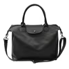 PU Crossbody Travel Bag with Rear Zipper Pocket Black color SKU reference