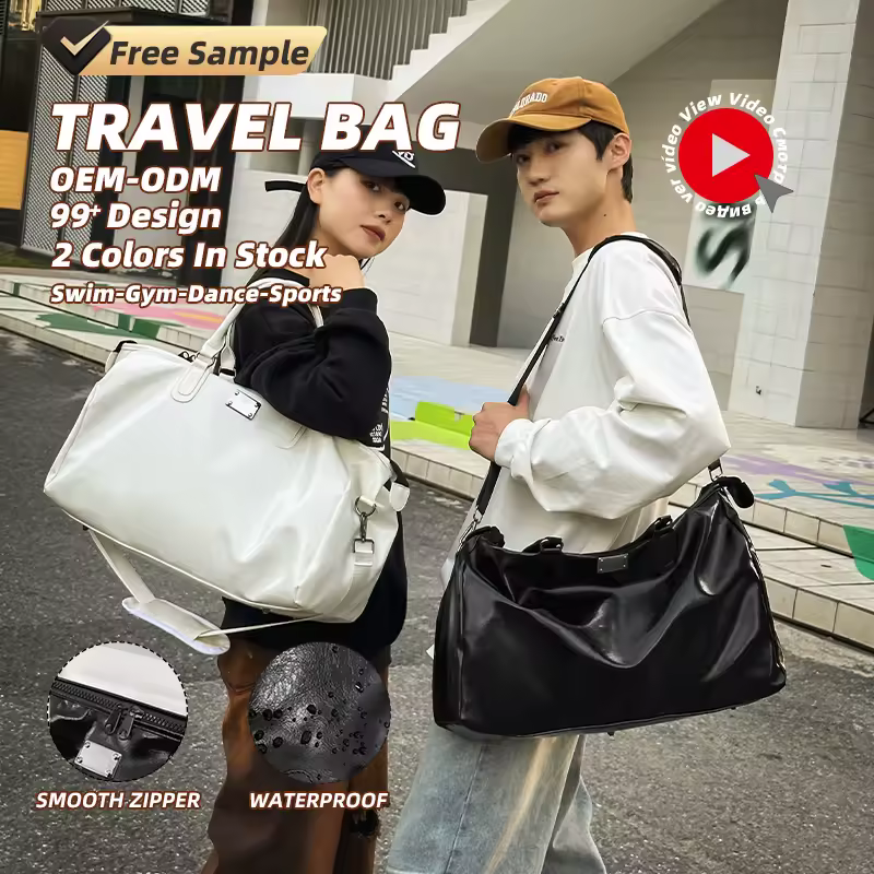 PU Sports Travel Duffel with Adjustable Shoulder Strap product reference image