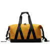 Nylon Gym Travel Duffel with Shoe Compartment Yellow color SKU reference