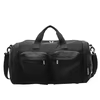 Nylon Travel Duffel with Side Pocket Black color SKU reference