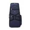 Foldable Rolling Travel Bag with Shoe Compartment Blue color SKU reference