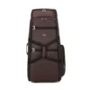 Foldable Rolling Travel Bag with Shoe Compartment Brown color SKU reference